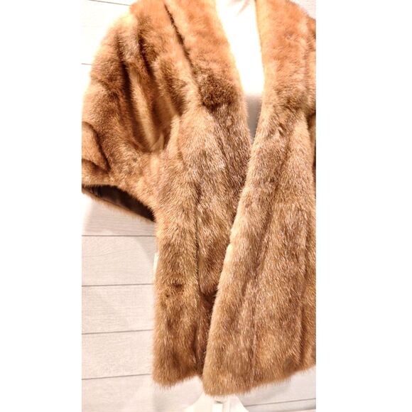 Vintage Ladies Fur Caplet Shrug Stole - Picture 2 of 9